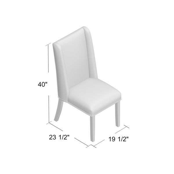 Andover Mills™ Galewood Wood Leg Upholstered Dining Chair & Reviews Wayfair